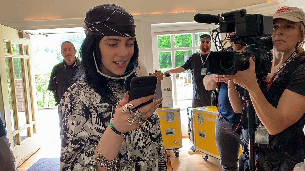 Billie Eilish in “Billie Eilish: The World’s A Little Blurry.” Cr: Apple TV+