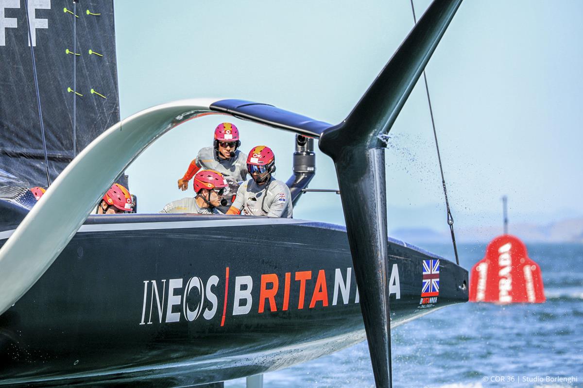 Ineos Britannia, the challenger beaten by Luna Rossa in the Prada Cup series to find which yacht could meet New Zealand in the final.