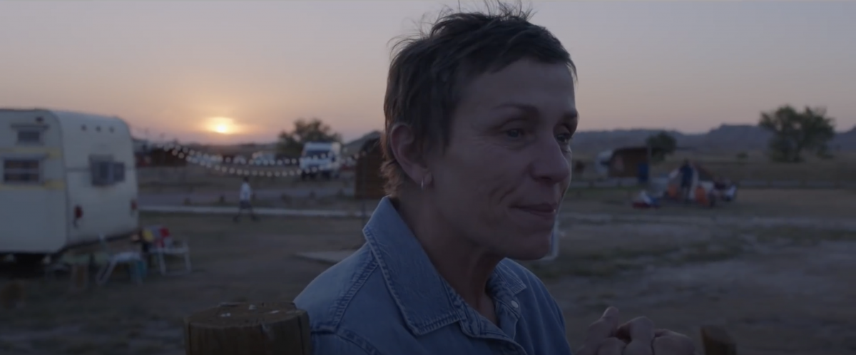 Nomadland Frances McDormand nomad sunset