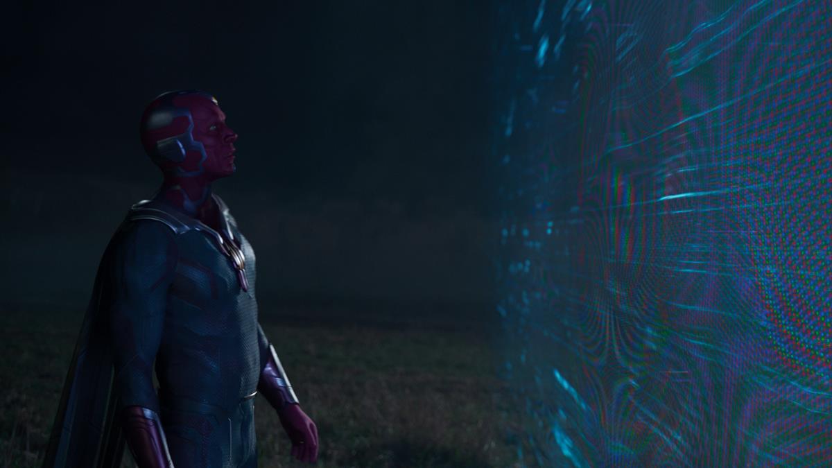 Paul Bettany as Vision in “WandaVision.” Cr: Marvel Studios