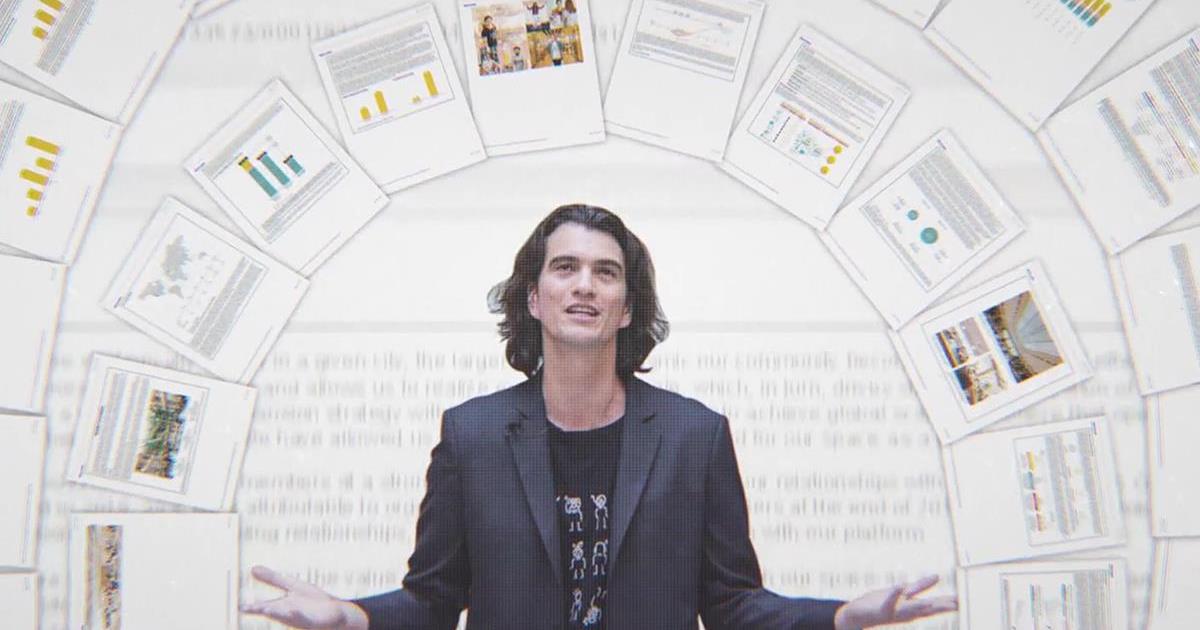 Adam Neumann in “WeWork: Or the Making and Breaking of a $47 Billion Unicorn.” Cr: Hulu