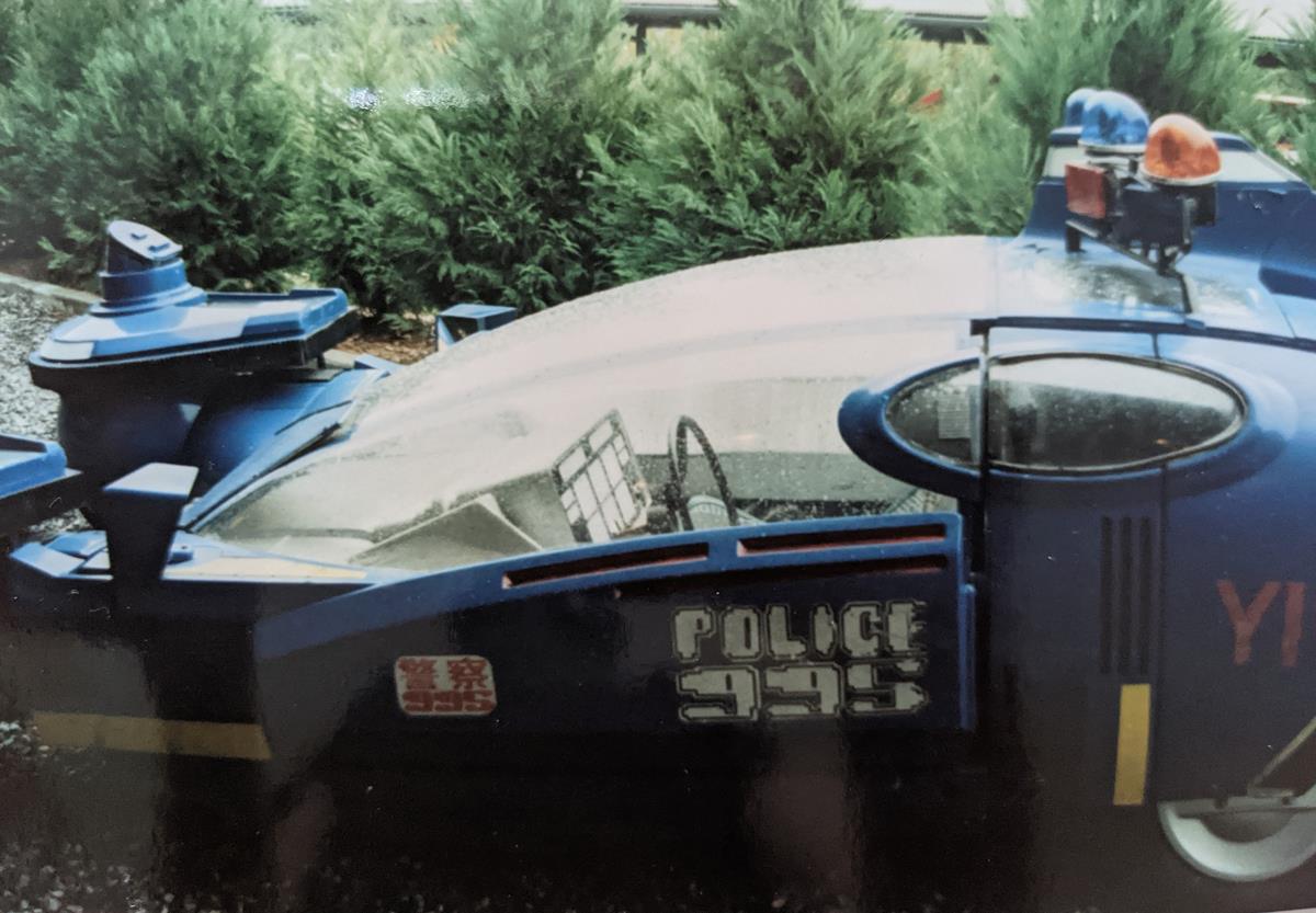Deckard’s cop cruiser on display at Universal Studios Orlando in 1989. Cr: Adrian Pennington