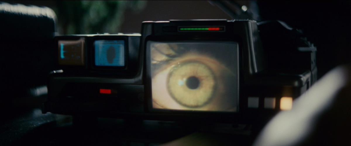 The Voigt-Kampff machine in “Blade Runner” (1982) directed by Ridley Scott. Cr: Warner Bros.