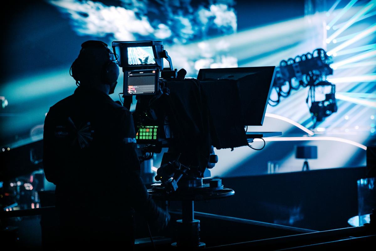 One element of the camera fire power on stage for Eurovision 2021. Cr: EMG