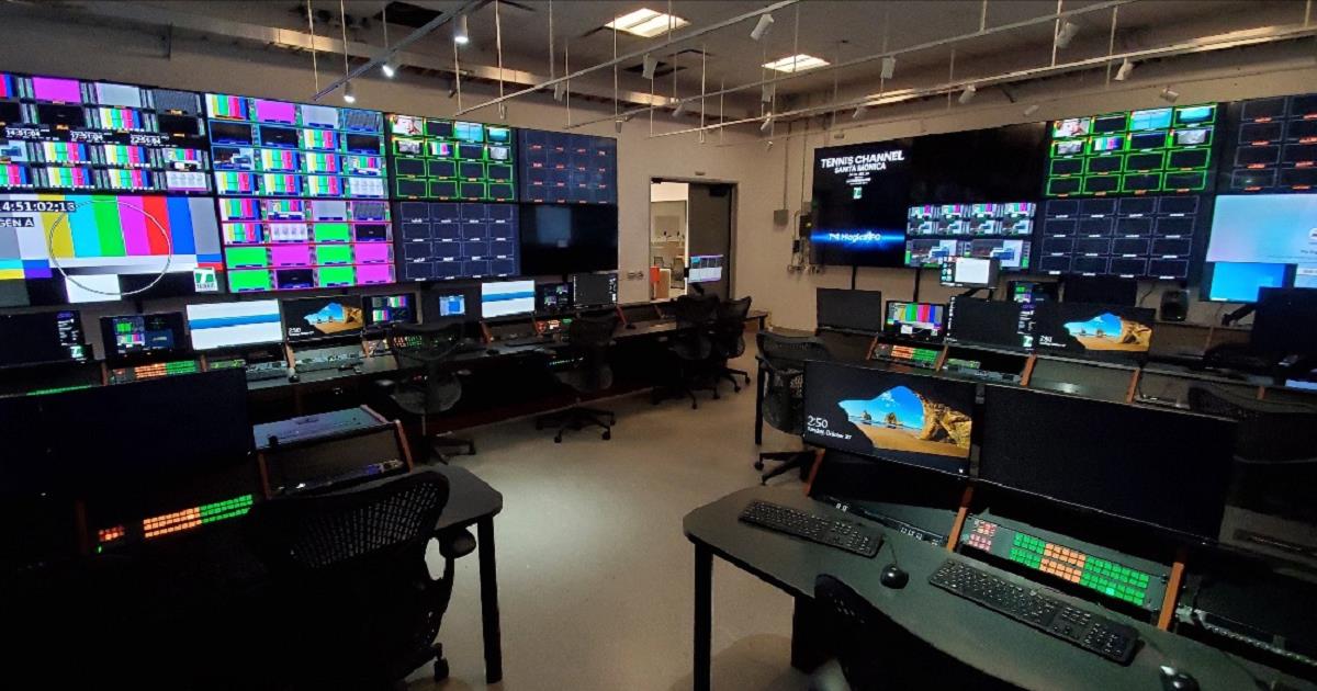 Master Control Room at Tennis Channel in Santa Monica, CA.