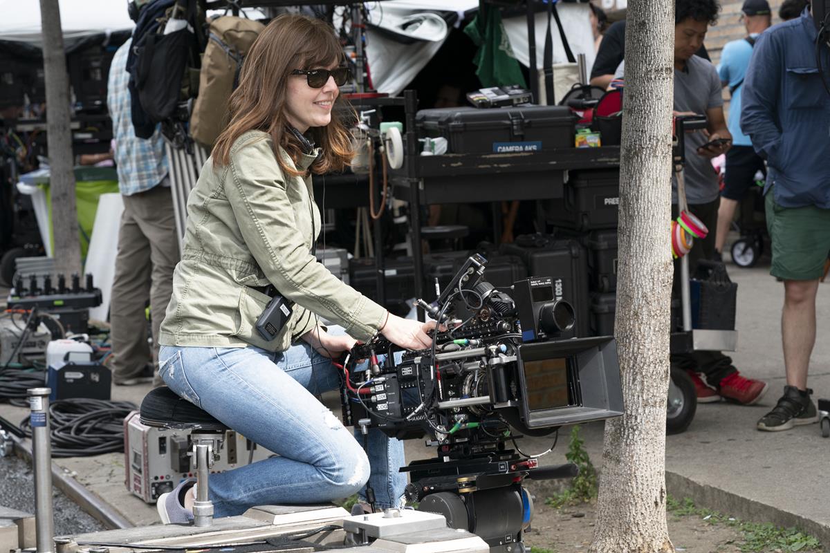 Director of photography Alice Brooks on the set of the screen adaptation of director Jon M. Chu’s screen adaptation of “In The Heights.” Cr: Macall Polay/Warner Bros.