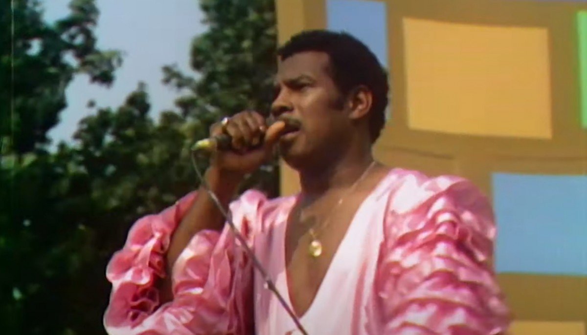 Tony Lawrence hosts the Harlem Cultural Festival in 1969, featured in the documentary “Summer Of Soul (Or, When The Revolution Could Not Be Televised).” Cr: Mass Distraction Media/Searchlight Pictures