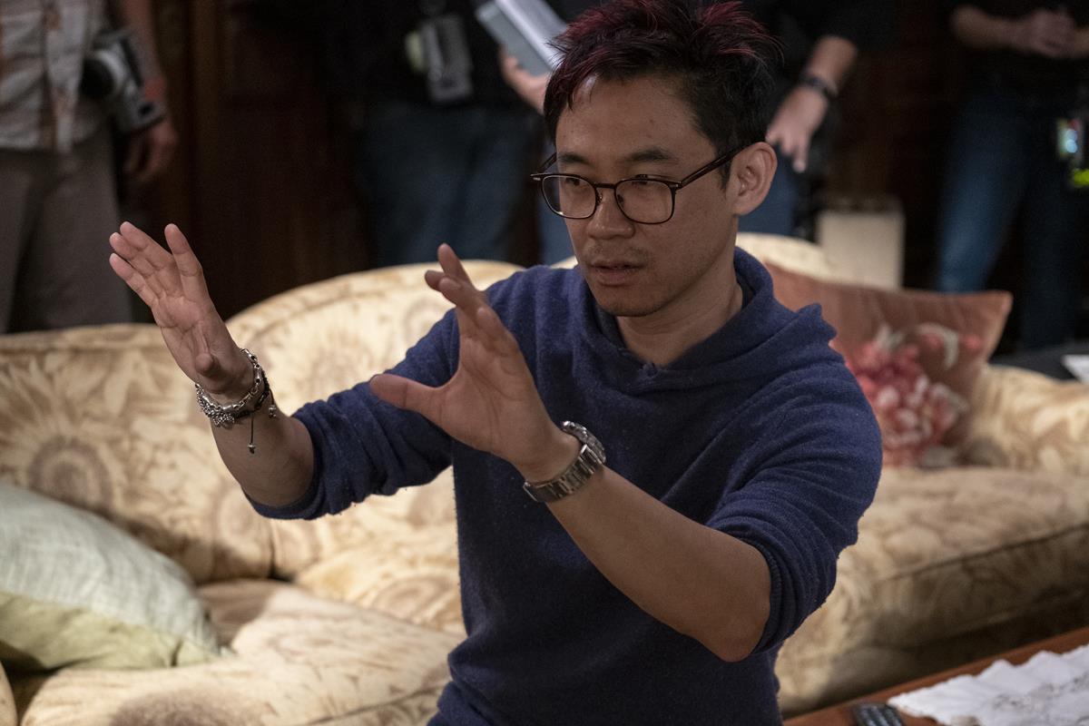 Director James Wan on the set of “Malignant.” Cr: Warner Bros. Pictures