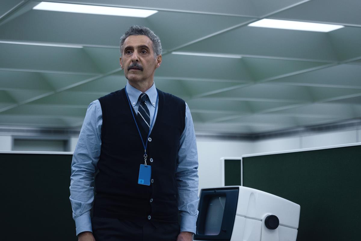 John Turturro as Irving in season 1 episode 1 of “Severance.” Cr: Apple TV+