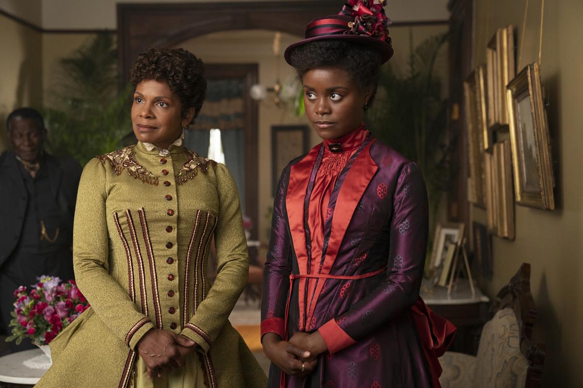 Audra McDonald as Dorothy Scott and Denée Benton as Peggy Scott in season 1 episode 4 of “The Gilded Age.” Cr: Warner Media