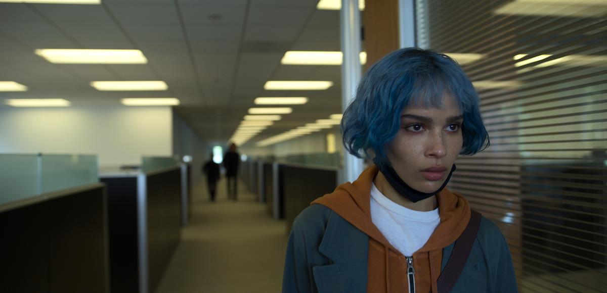 Zoë Kravitz as Angela Childs in director Steven Soderbergh’s “Kimi.” Cr: Warner Bros. Pictures