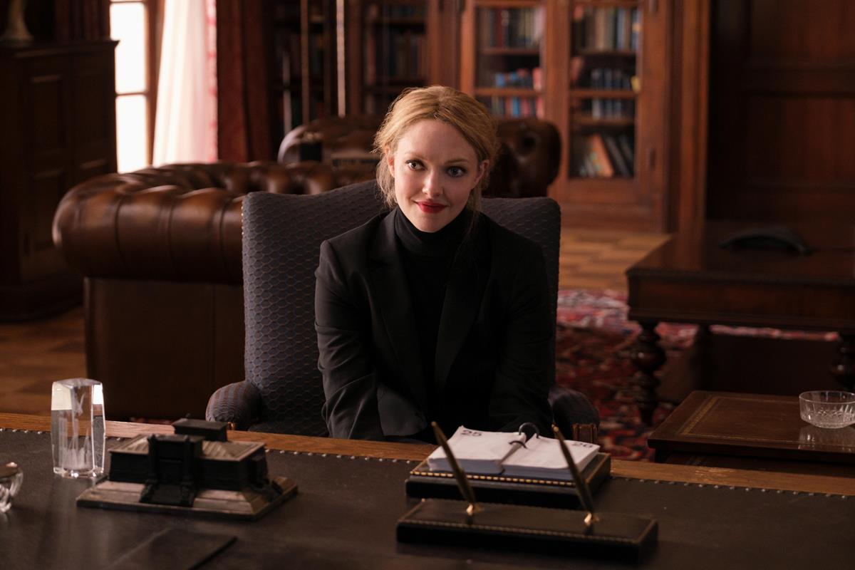 Amanda Seyfried as Elizabeth Holmes in episode 4 of “The Dropout.” Cr: Beth Dubber/Hulu