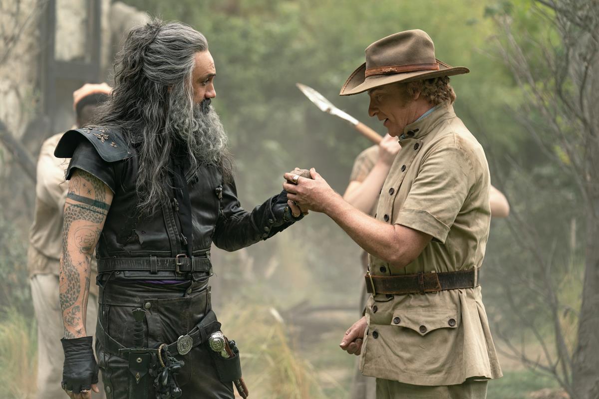 Taika Waititi as Blackbeard and Rhys Darby as Stede Bonnet in season 1 episode 7 of “Our Flag Means Death.” Cr: Warner Media