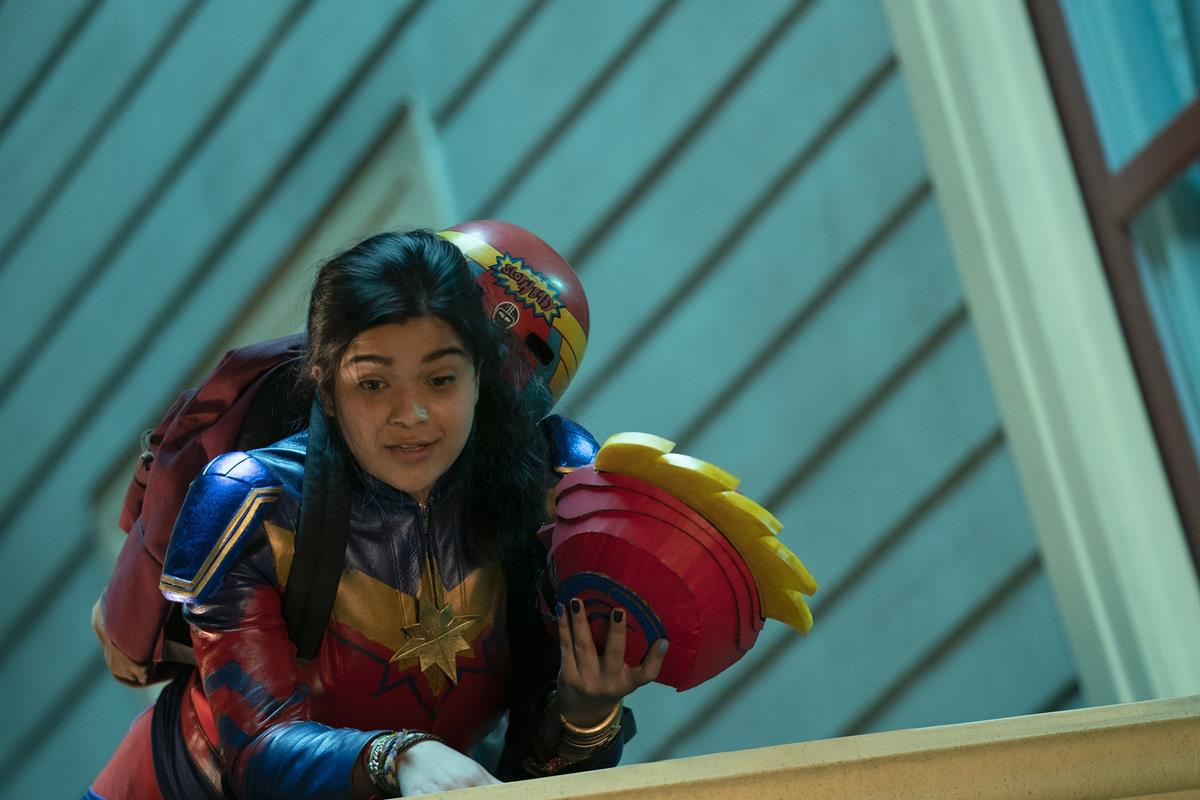 Iman Vellani as Ms. Marvel/Kamala Khan in “Ms. Marvel.” Cr: Daniel McFadden/Marvel Studios