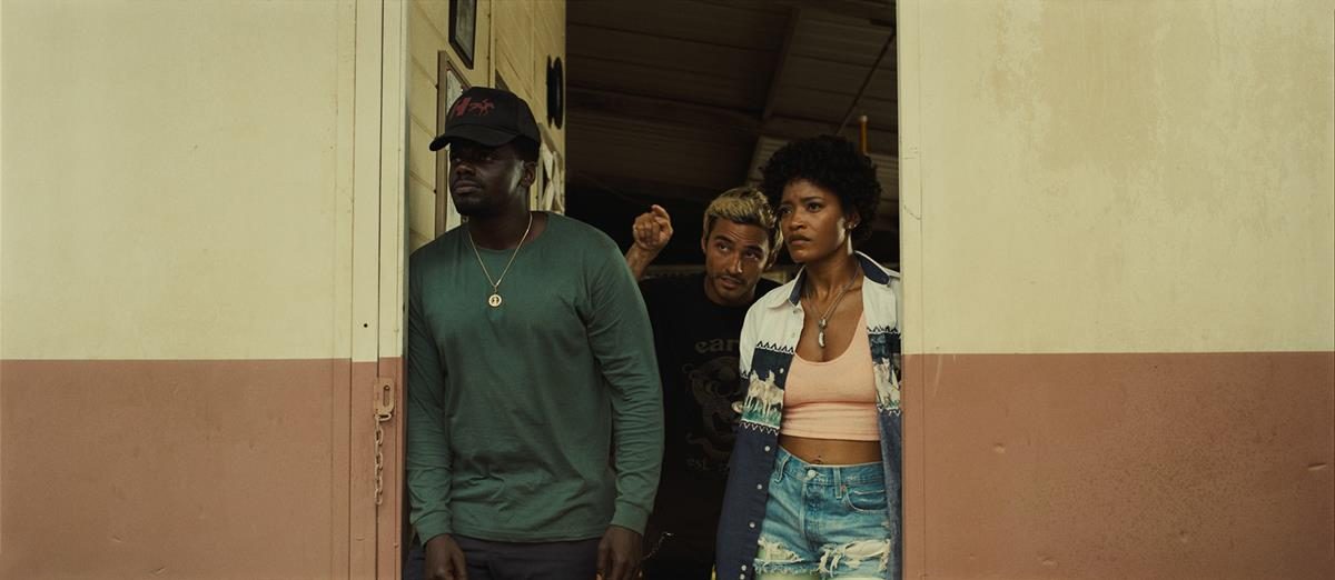 Daniel Kaluuya as OJ Haywood, Keke Palmer as Emerald Haywood, and Brandon Perea as Angel Torres in writer/director Jordan Peele’s “Nope.” Cr: Universal Pictures