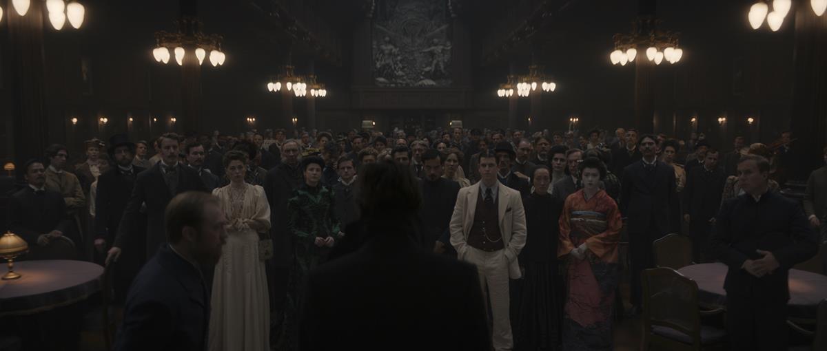 Jonas Bloquet as Lucien, Mathilde Ollivier as Clémence, Rosalie Craig as Virginia, José Pimentão as Ramiro, Gabby Wong as Yuk Je, and Isabella Wei as Ling Yi in writer/director Baron bo Odar’s “1899.” Cr: Netflix