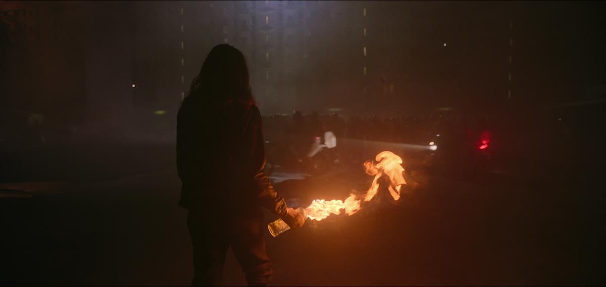 Sami Slimane as Karim in director Romain Gavras’s “Athena.” Cr: Netflix