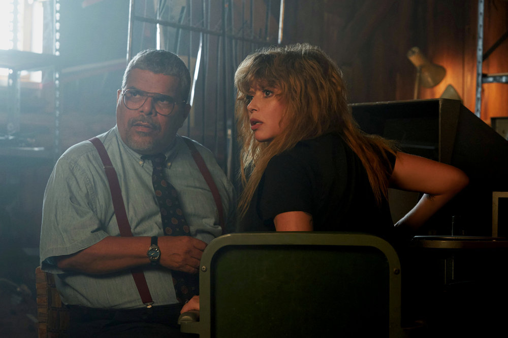 Luis Guzman as Raoul and Natasha Lyonne as Charlie Cale in “Poker Face.” Cr: Karolina Wojtasik/Peacock