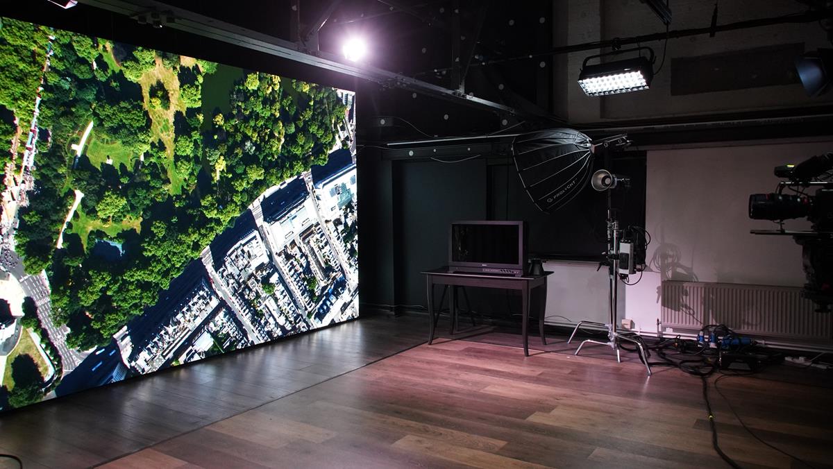 Sony’s new virtual production space at Pinewood Studios. Cr: Sony